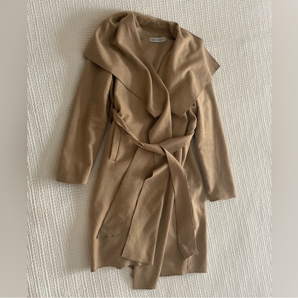 Beige Belted Coat - Picture 5 of 11